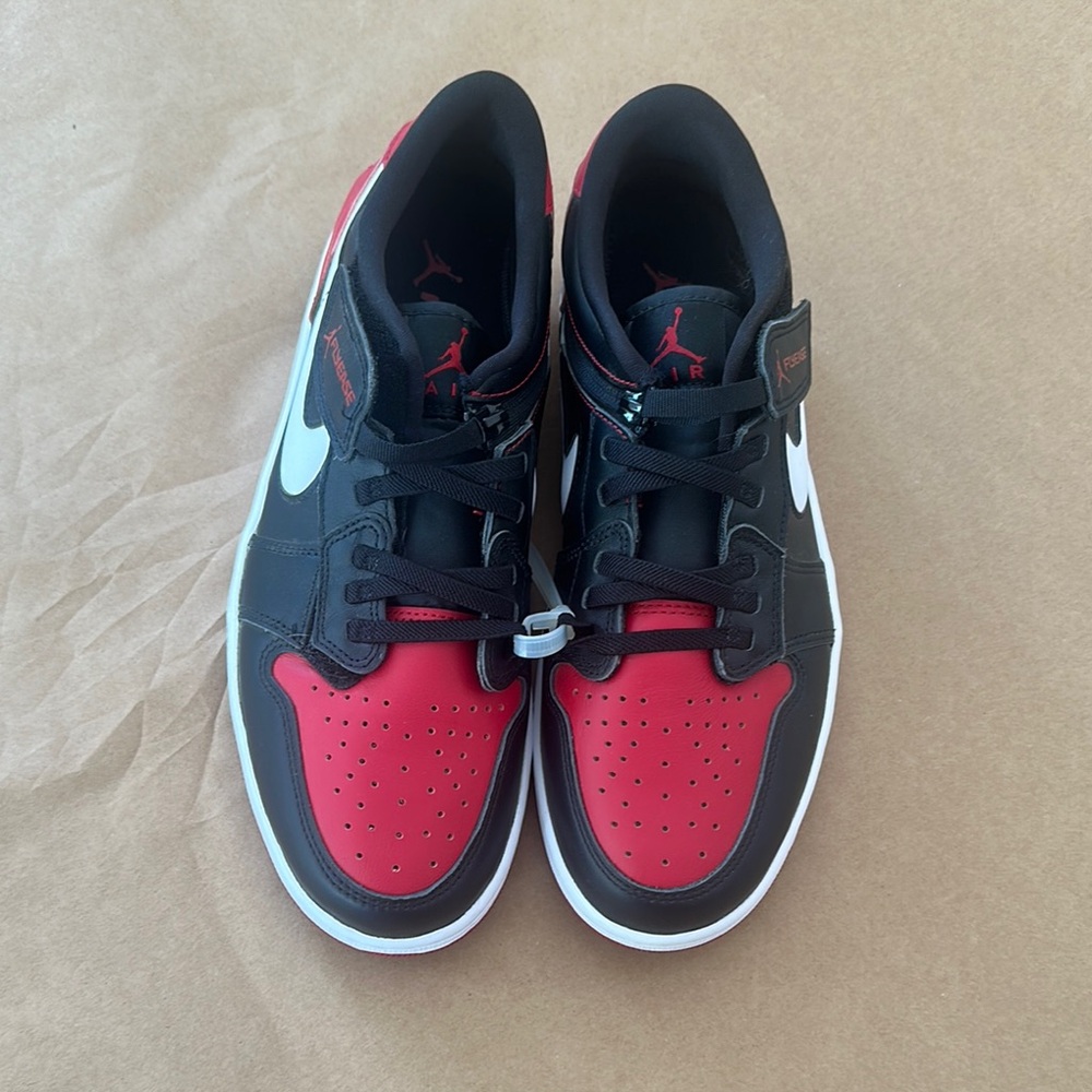 Jordan Black and Red Classic Sneakers